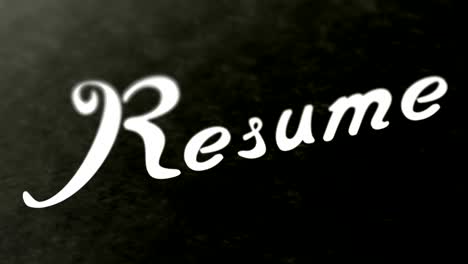 "resume" on the page. looping footage has 4k resolution.