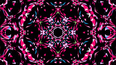 hermoso caleidoscopio abstracto que brilla, una luz radiante que regula los movimientos sutiles