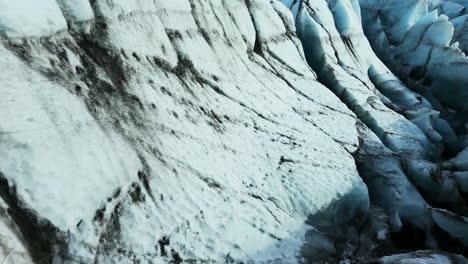 drone shot of vatnajokull glacier mass