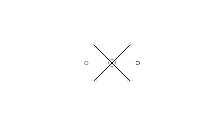 Minimalist Animated Geometric Network Connection Graphic