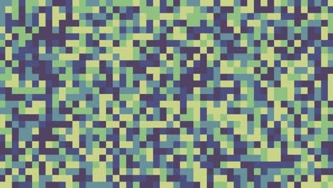 ruido geométrico abstracto parpadeante de cuadrados multicolores parpadeantes que forman una superficie de bucle animada con lámparas de mosaico que cambian al azar. ilustración.