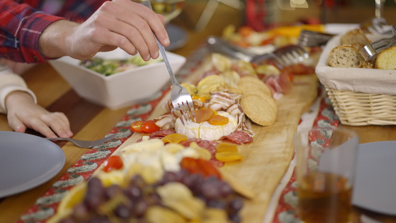 Food platter on a table