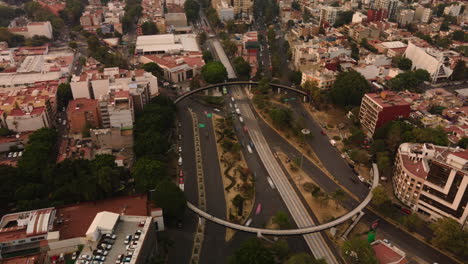 Zeitraffer-über-Riesige-Straßen-In-Mexiko-Stadt