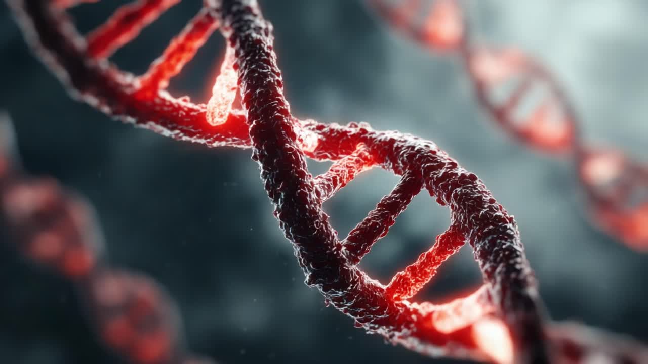 Intricate Structure of DNA: Exploring the Beauty of Genetic Material in Stunning Detail and Vibrant Coloration, Capturing the Essence of Life and Heredity