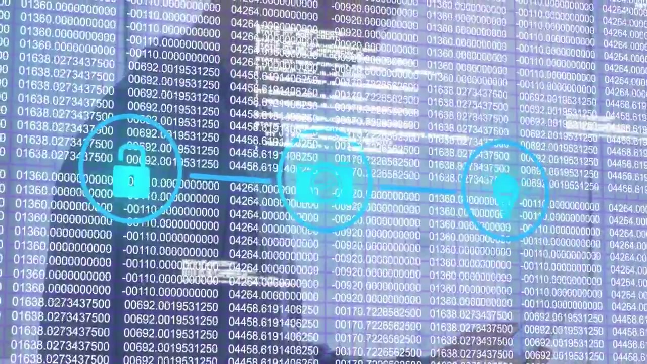 Animation of network of digital icon and data processing over caucasian man using smartphone