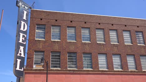 establishing shot of the new ideal warehouse in downtown birmingham alabama