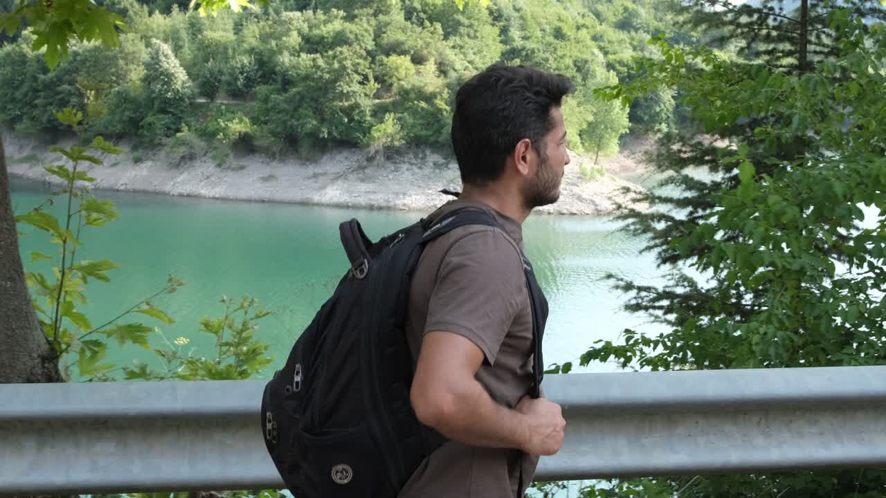 Man find outdoor Premium Stock Video Footage