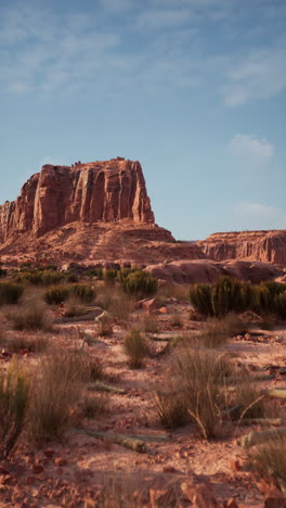 a scenic view of a red rock desert landscape