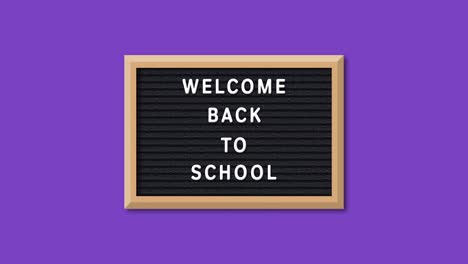 Welcome-back-to-school-text-on-letter-board-4k