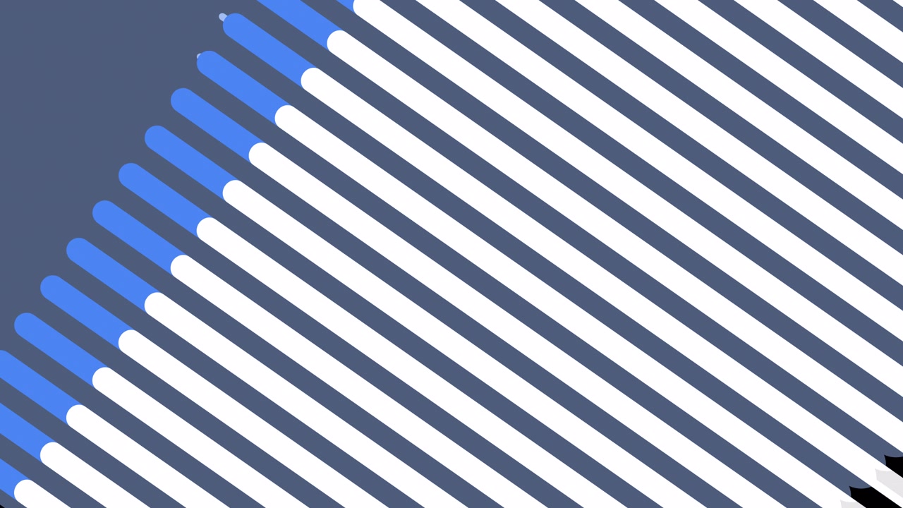 Abstract Graphic Animation with Blue and White Lines Transitioning