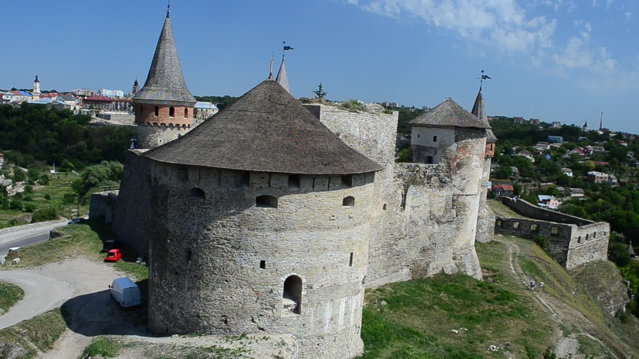Ukrainsk fæstning, gammel. Kamenetz-Podolsk fæstning, Ukraine.