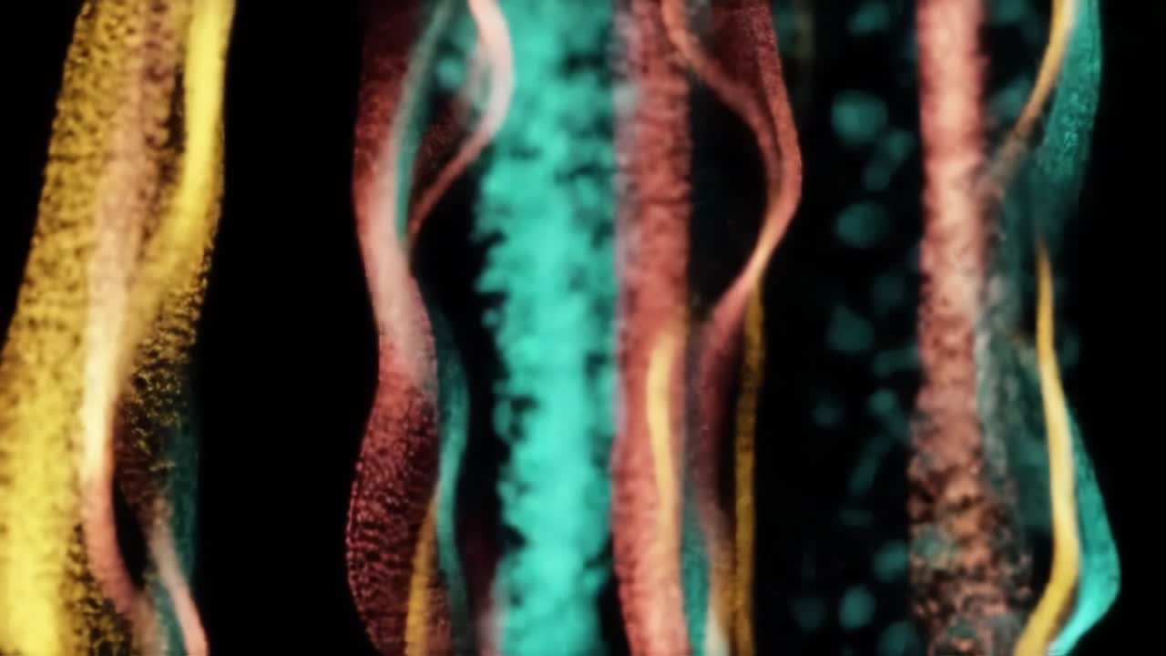 Abstract Colorful Particle Lines