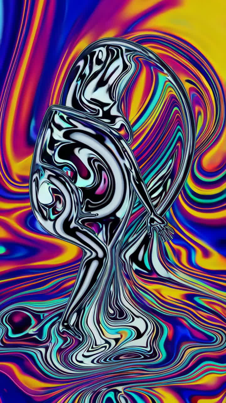 Abstract Liquid Figure
