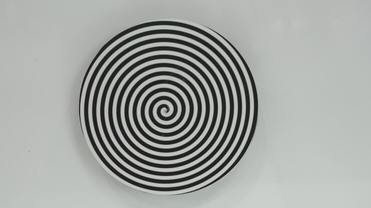 Segno a spirale isolato su sfondo bianco