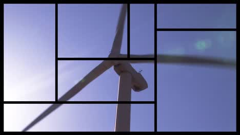 3d montage showing wind turbines