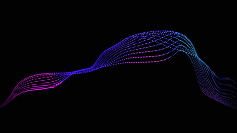 animación de la red de conexiones con transferencia de datos sobre fondo negro