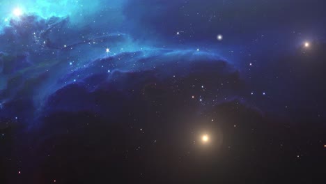 4k nebulae and bright stars in space