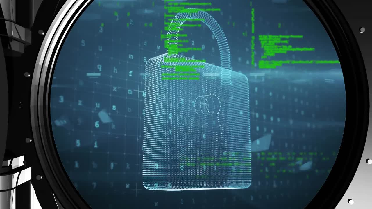 cerradura digital en una bóveda