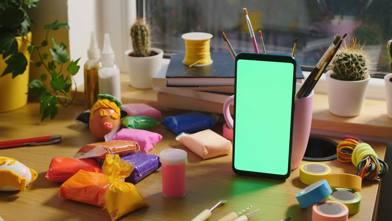 concepto de aprendizaje electrónico, clases en línea para arte y artesanía en el hogar