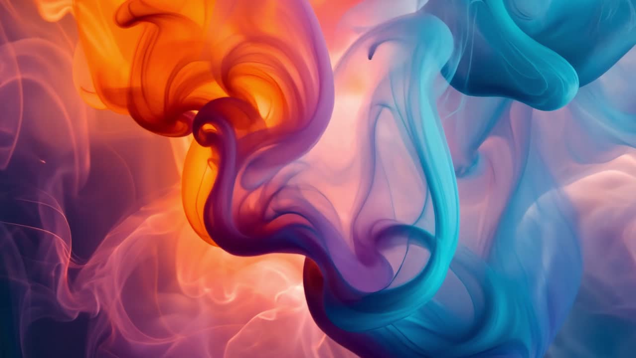 Colorful Abstract Smoke Swirls