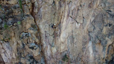 footage of climbers in san andreas fault it is 500 ft tall. climbing it is not an easy outcome