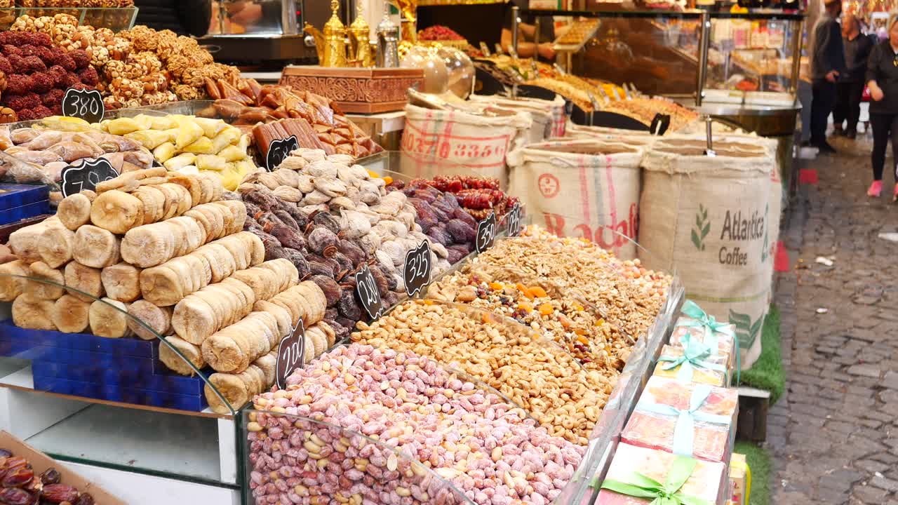 Turkish Bazaar Food Stalls