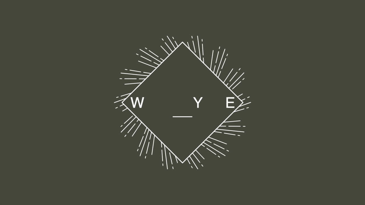 녹색 그라디엔트 에 있는 선 과 함께 복고적 인 새해 축하 문자