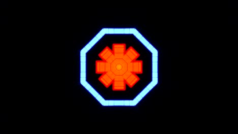 animación de fondo geométrico bucle sin costuras