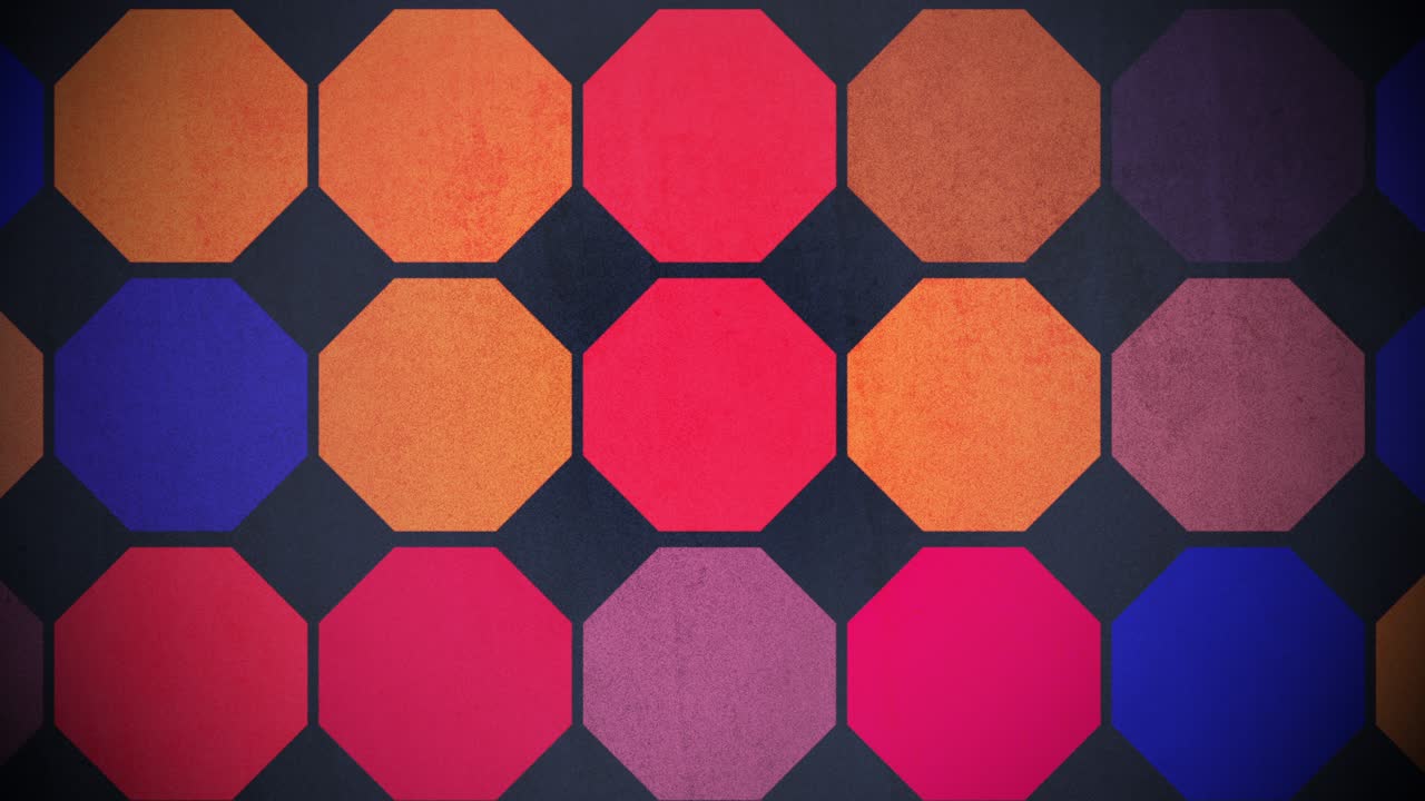 gran patrón de puntos geométricos abstractos y coloridos