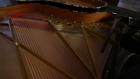 cuerdas de piano en el interior