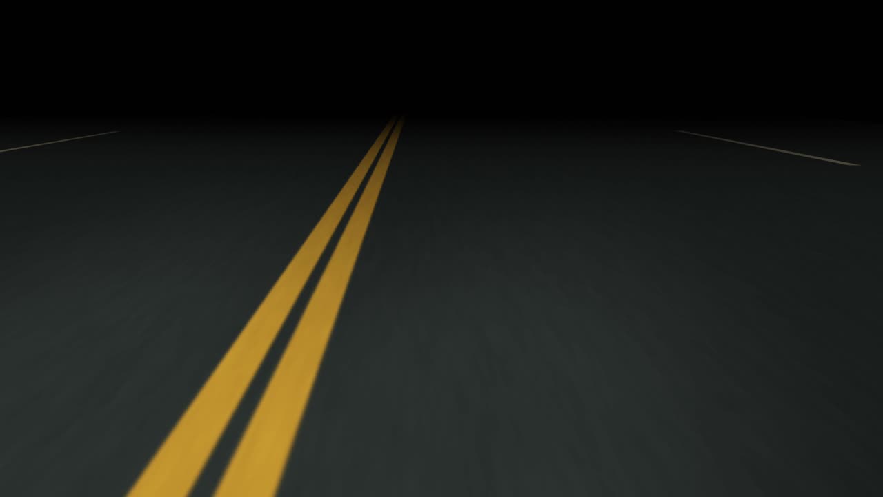 Road with yellow lines