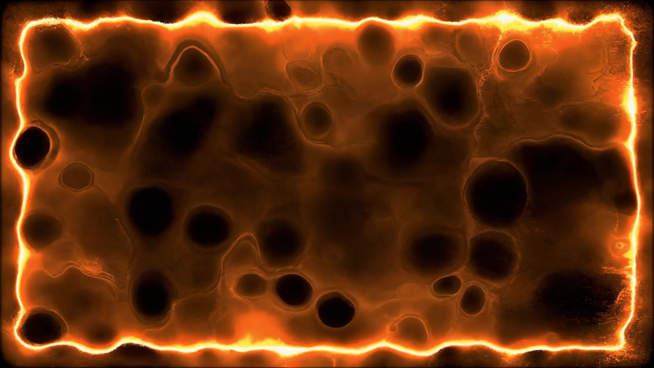 Abstrakter leuchtender oranger Energierahmen