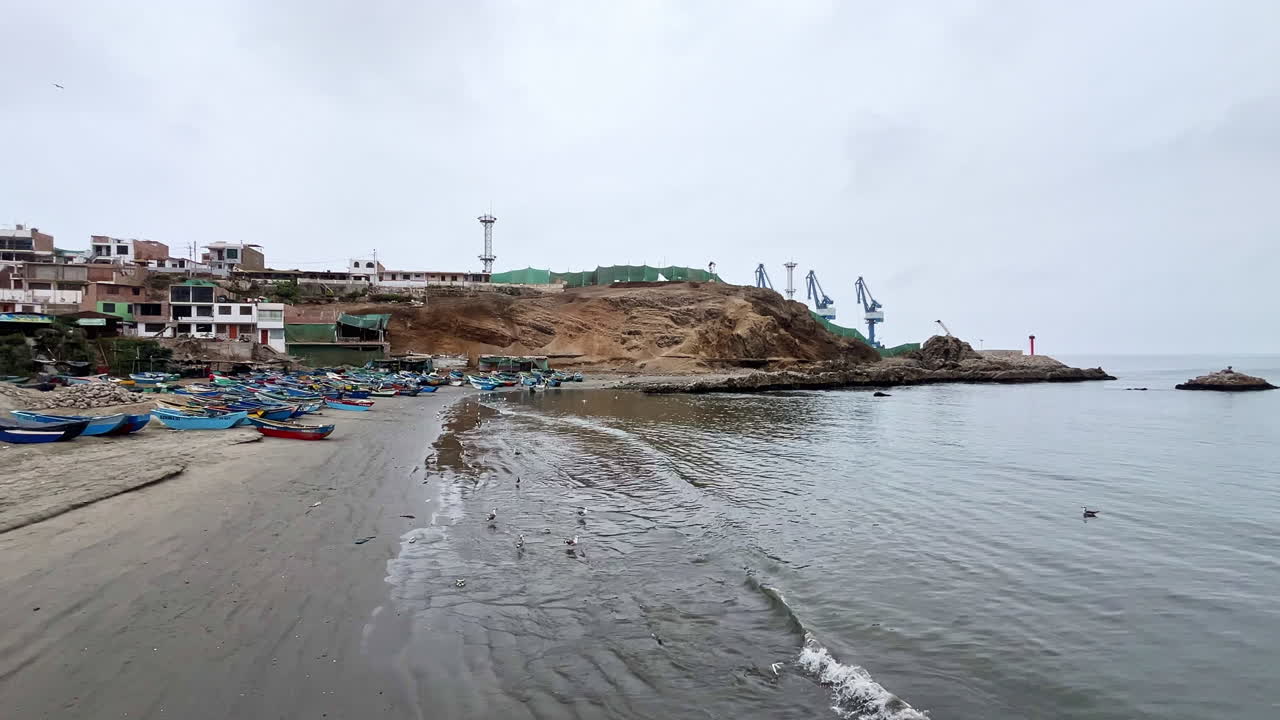 Scene of Chancay Multipurpose Port Terminal, Lima, Peru