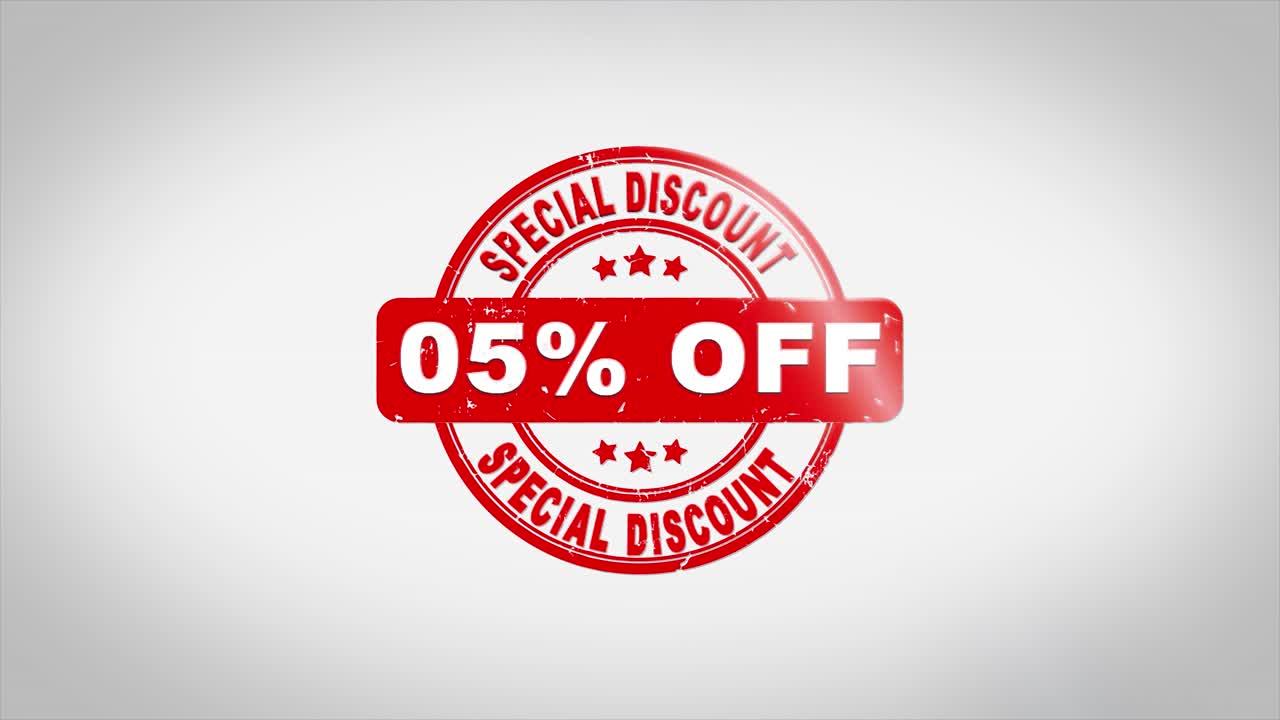 Special Discount 05% Off
