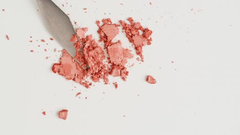 crushed coral blush with spatula