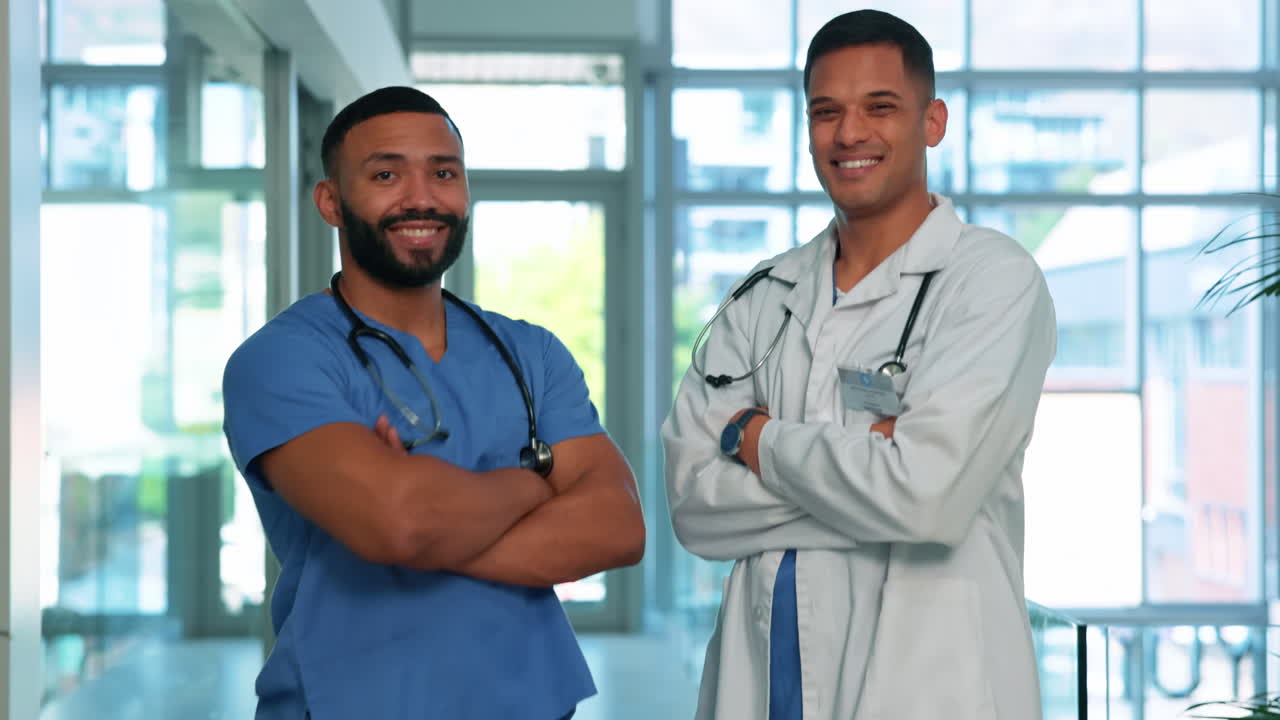 Medical men, portrait and smile of a doctor