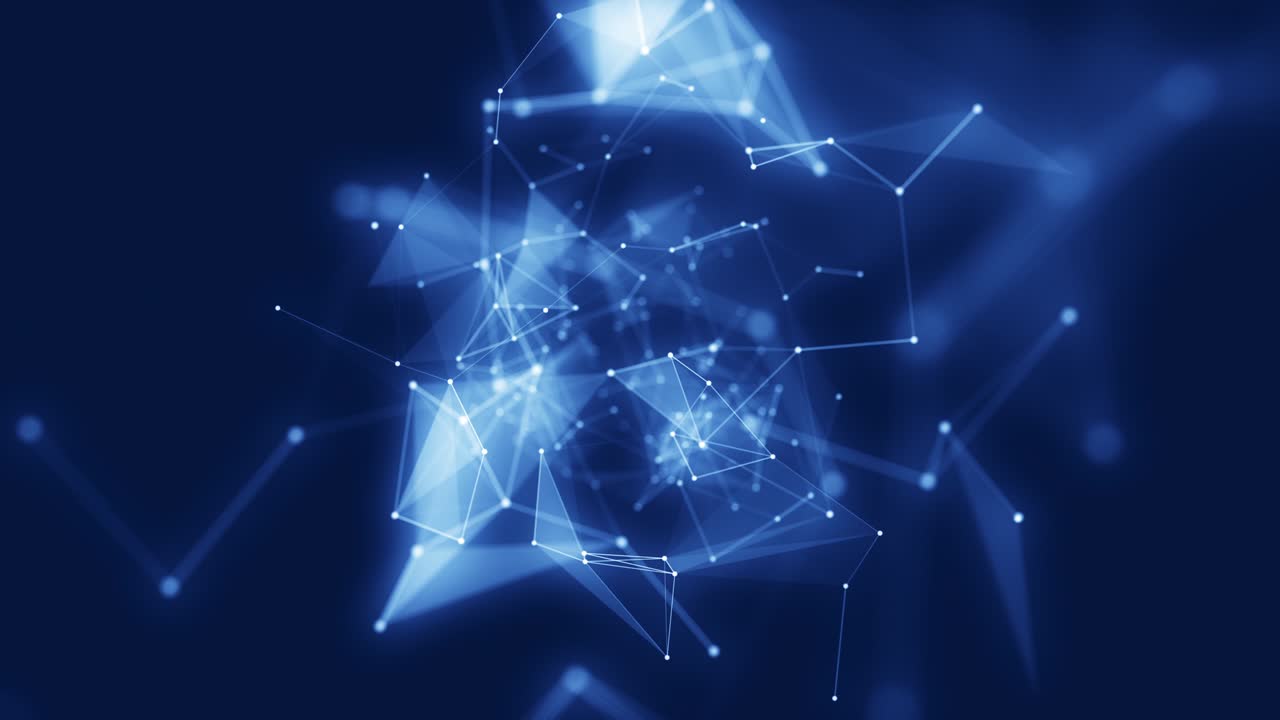 concepto de animación del plexo formas de bucle