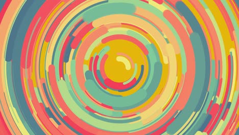 círculos animados giratorios de 4k de colores