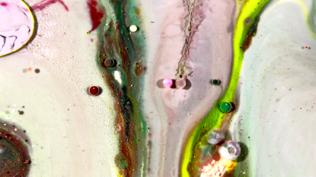 예술 잉크 페인트는 구에서 확산 폭발