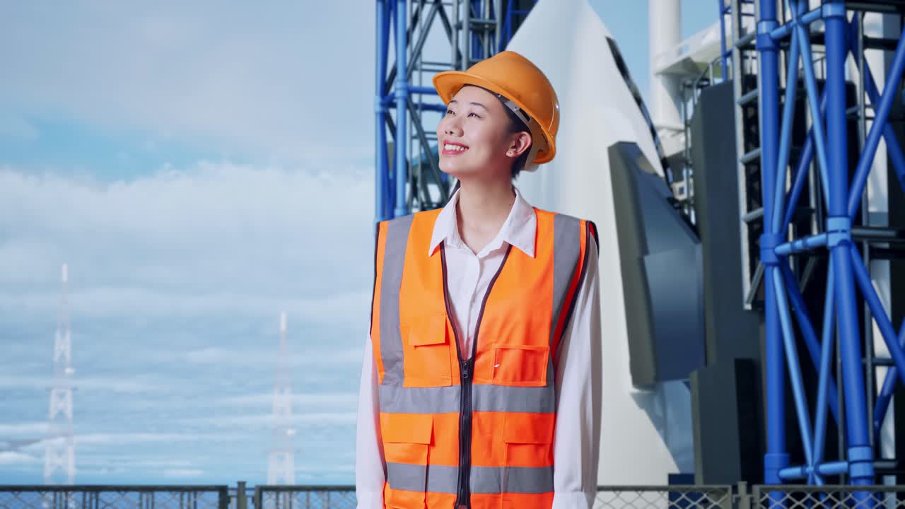우주 발사 시설에서 여성 엔지니어