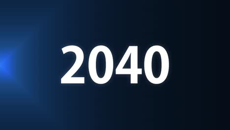 2040 text animation motion graphics