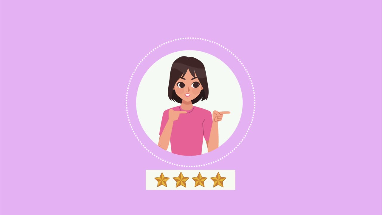 animación de personajes de chicas adolescentes