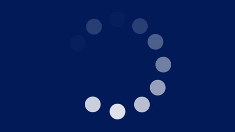 animación de carga simple, animación de carga de círculo en alta resolución 4k
