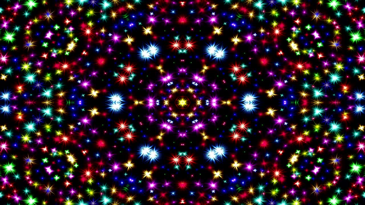 추상적인, 다채로운, 반이는, 몽환적인 개념, 대칭적인 패턴, 장식적, 장식적인, 칼레도스코프, 움직임, 기하학적, 원형, 별 모양.