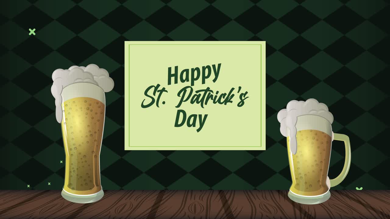 행복한 세인트 패트릭스 데이, 맥주와 음료의 글자