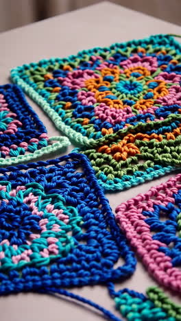 colorful crochet squares