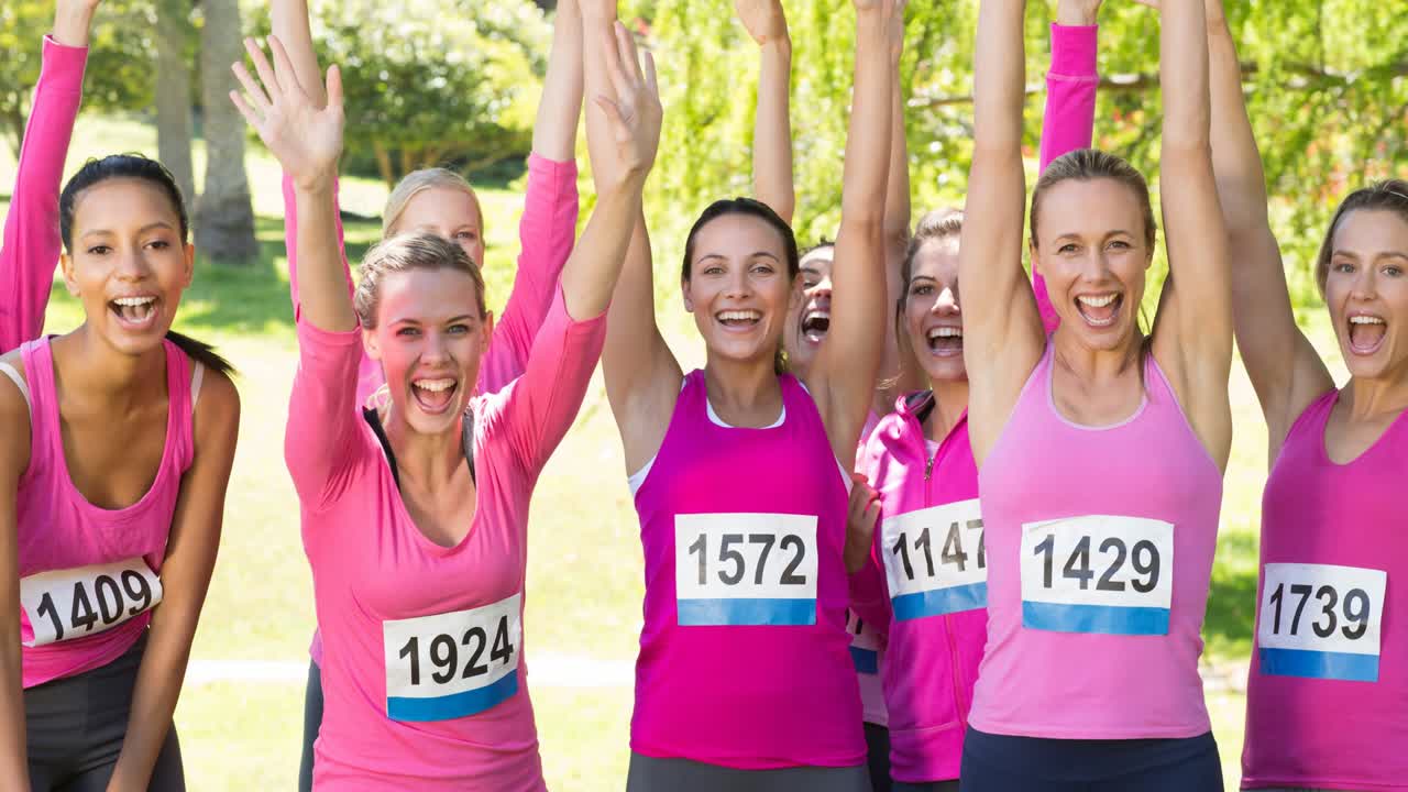 웃는 여성들의 다양한 그룹의 다양한 그룹의 애니메이션