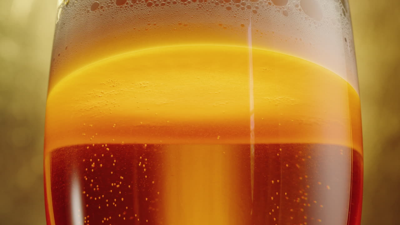 Glass of Beer with Foam