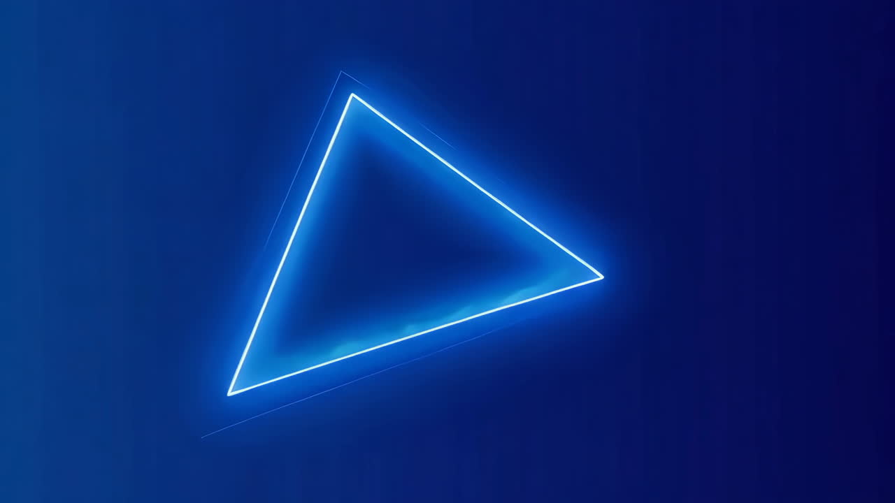 빛나는 네온 삼각형