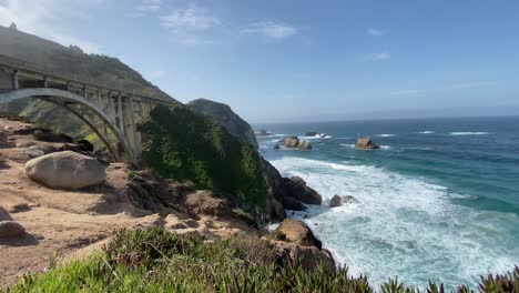 iconic bridge in big sur california, pacific coast highway 1, beautiful landscape, nature, travel